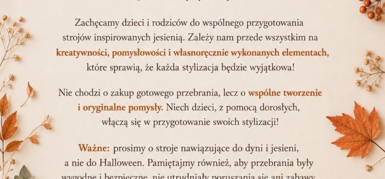 Zapraszamy na Jesienny Pokaz Mody Zapraszamy na Jesienny Pokaz Mody